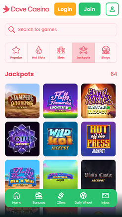 Jackpot Dove Casino Mobile
