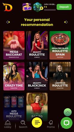 Casino Dragonslots en vivo con crupier Móvil