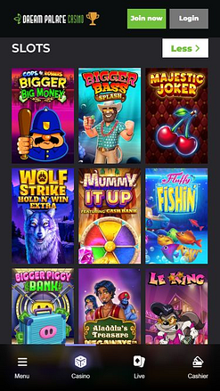 Dream Palace Casino Giochi di immagini per dispositivi mobili