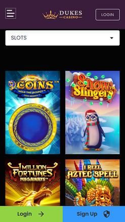 Dukes Casino Games Mobile
