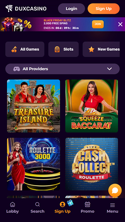 Dux Casino Live Croupier Mobile