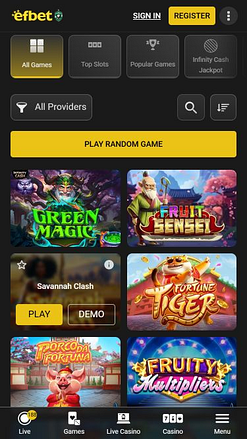 Efbet Mobile Image Games
