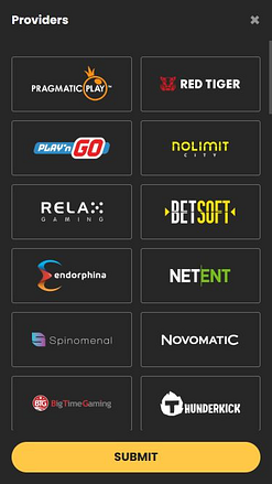 Разработчики игр с изображениями для мобильной версии EmirBet