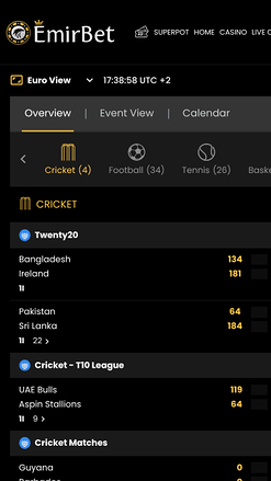 Sports d'EmirBet Mobile