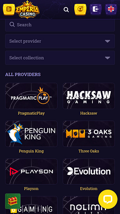 Développeurs du jeu mobile Emperia Casino