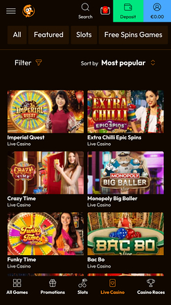 Emu Casino Live Croupier Mobile