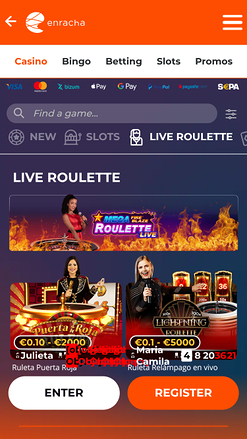 Enracha Casino Live Dealer Mobile