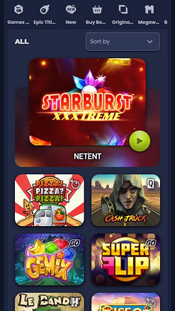 Giochi di immagini per dispositivi mobili del casinò EpicBet