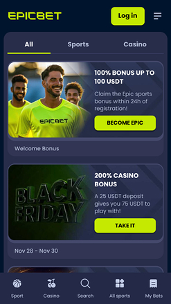 Promotions EpicBet Casino Mobile