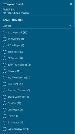 Desarrolladores de juegos EUcasino Móvil