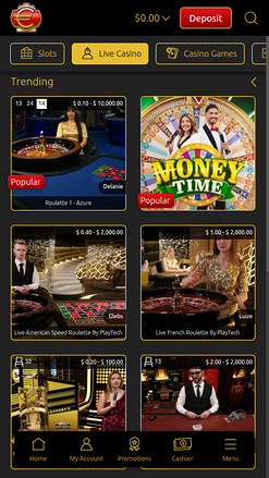 Dealer dal vivo di Euro King Casino Mobile