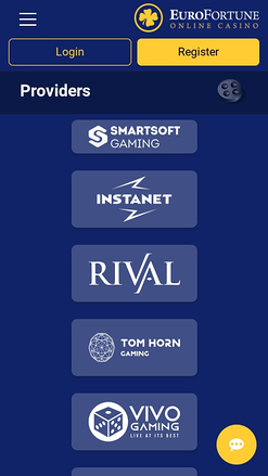 Desarrolladores de juegos de casino EuroFortune para dispositivos móviles