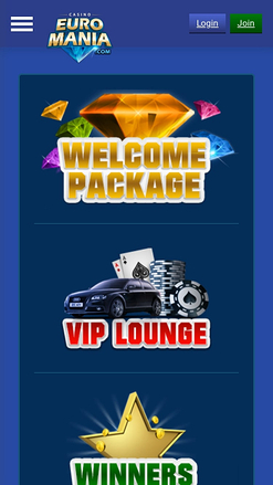 EuroMania Casino Promotions Mobile