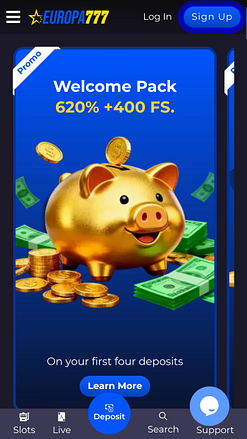 Europa777 Casino Mobile-Aktionen