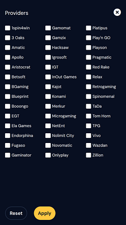 Développeurs de jeux de casino 777 en Europe (mobile)