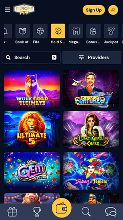 Europe 777 Casino Hold&Win Mobile