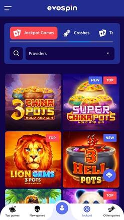 EvoSpin Casino Bote Móvil