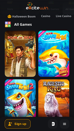 ExciteWin Casino Mobile Games
