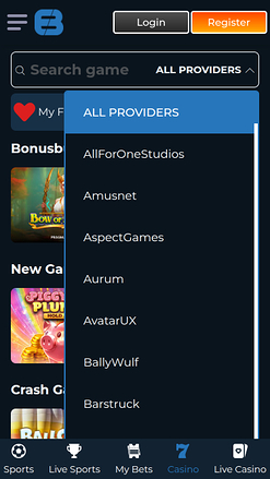 Développeurs de jeux mobiles de Exclusive Bet Casino