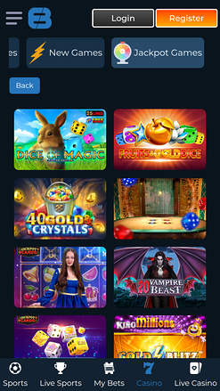 Jackpot mobile de Exclusive Bet Casino