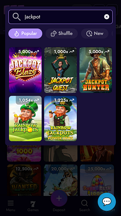 Jackpot du casino EZZ Mobile
