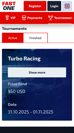 Tournois mobiles de F1 Casino