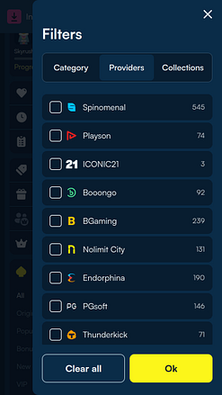 Juegos de casino FanoBet para móviles