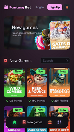 Новые игры FantasyBet Casino для мобильных устройств