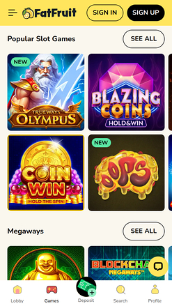 FatFruit Casino Mobile Games