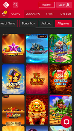 Giochi mobili di Fenikss Casino