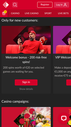 Promozioni mobili di Fenikss Casino