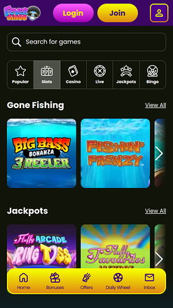 Jeux mobiles de Fever Bingo Casino