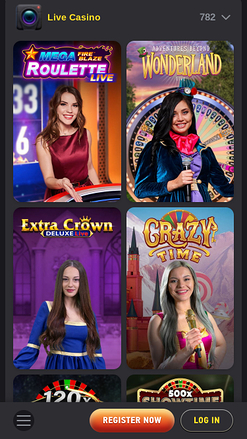 Crupier en vivo de FEZbet Casino para móvil