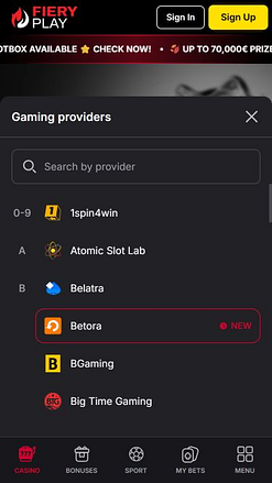 FieryPlay Casino Mobile Game Developers