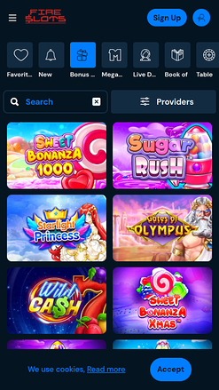 FireSlots Casino Compra de bonus móvil