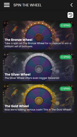 Ruota mobile di Fire Vegas Casino