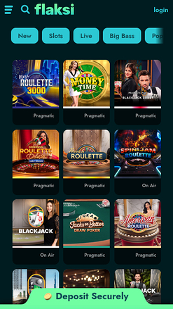 Flaksi Live Dealer per mobile