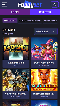 Мобильные игры Foggybet