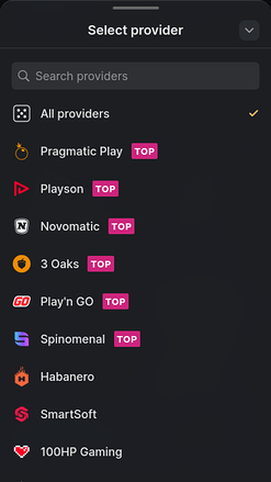 Sviluppatori di giochi di Fonbet Casino Mobile