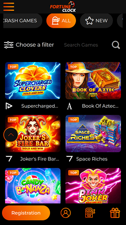 Jeux de Fortune Clock Casino Mobile