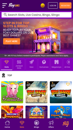 Foxy Games Casino Mobile-Startseite
