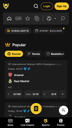 FoxyGold Casino Mobile-Sport