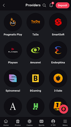 Développeurs de jeux mobiles du casino Fragabet