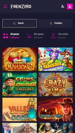 Мобильные игры казино Frenzino