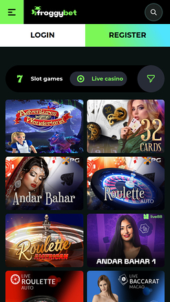 Froggybet Casino Mobile Live Dealer