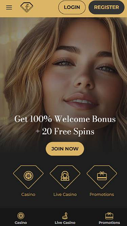 Homepage mobile screenshot of FTVClub Casino