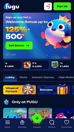 Fugu Casino モバイルホームページ