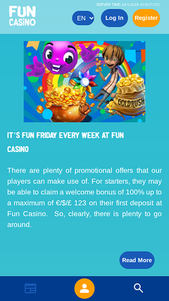 Promociones móviles de Fun Casino