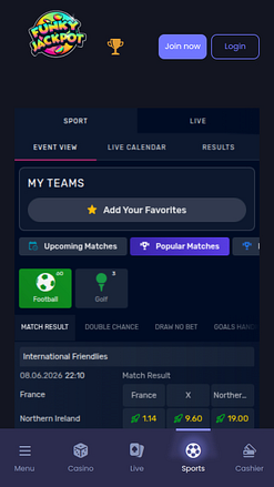Paris Sportifs Mobiles FunkyJackpot