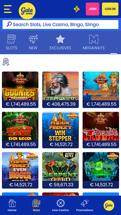 Jackpot mobile Gala Bingo